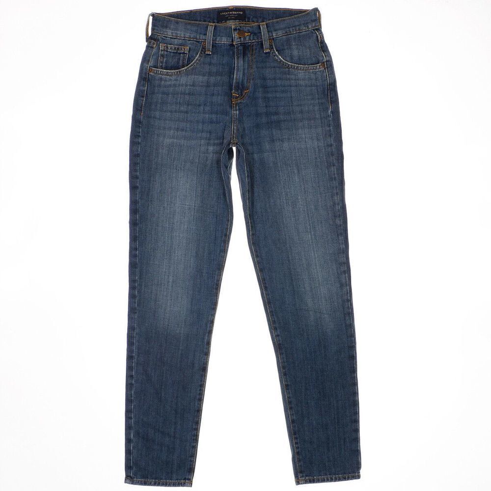 Lucky Brand Jeans Womens 0/25 Authentic Straight Medium Blue Cotton Denim 27x29